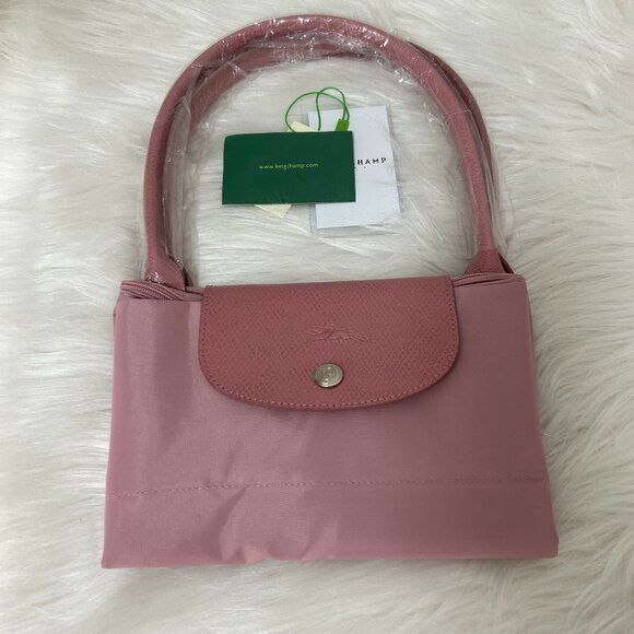 NWT Longchamp Le Pliage Original Large Shoulder Nylon Bag Tote IN Pink - Picture 2 of 9